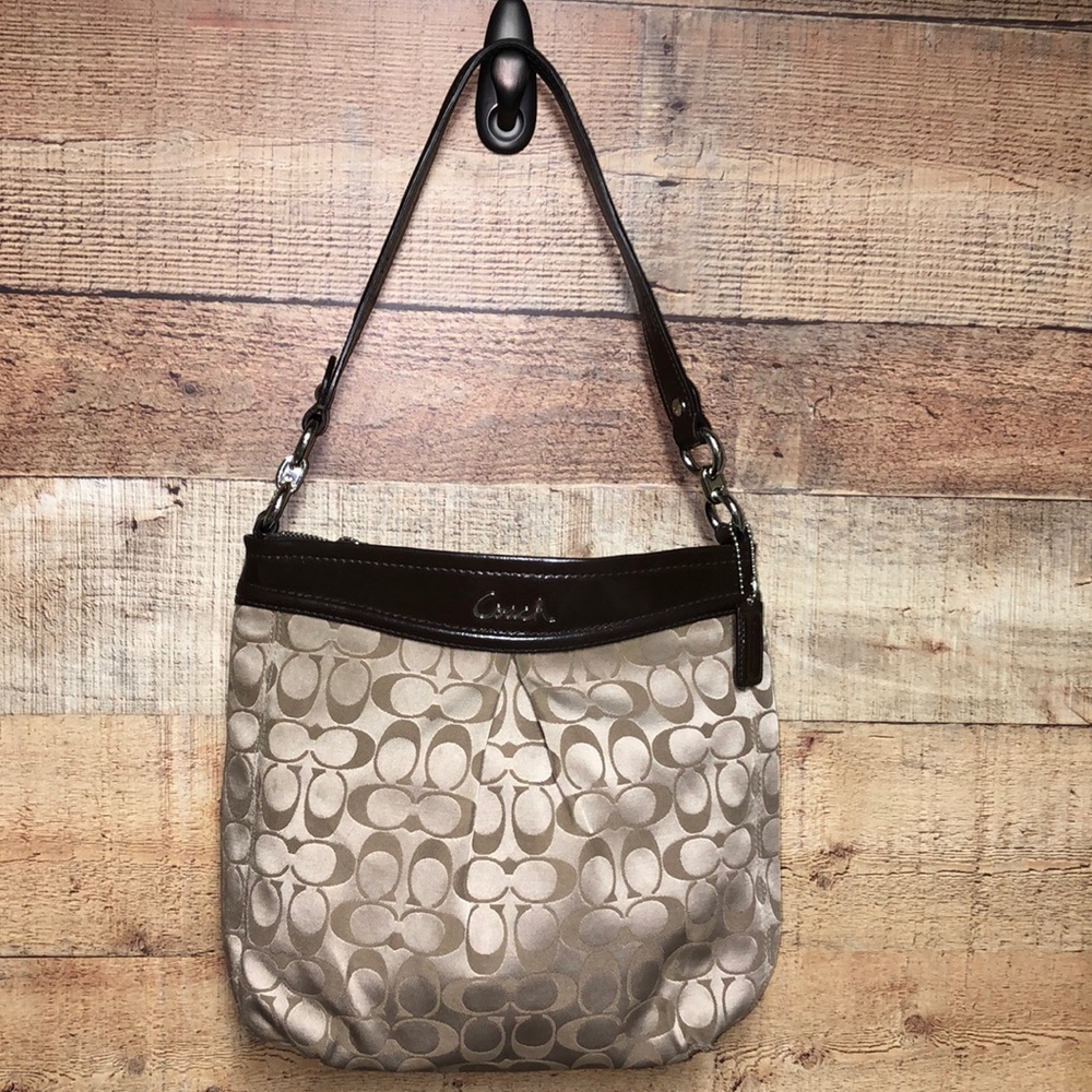 Coach Brown Signature Shoulder Bag